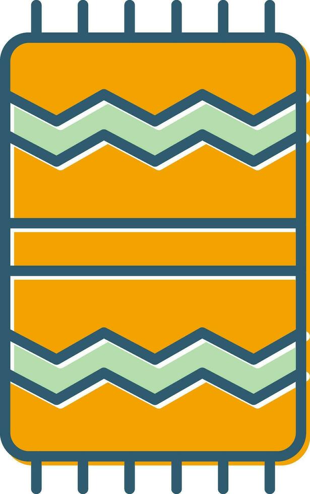 Beach Towel Vector Icon
