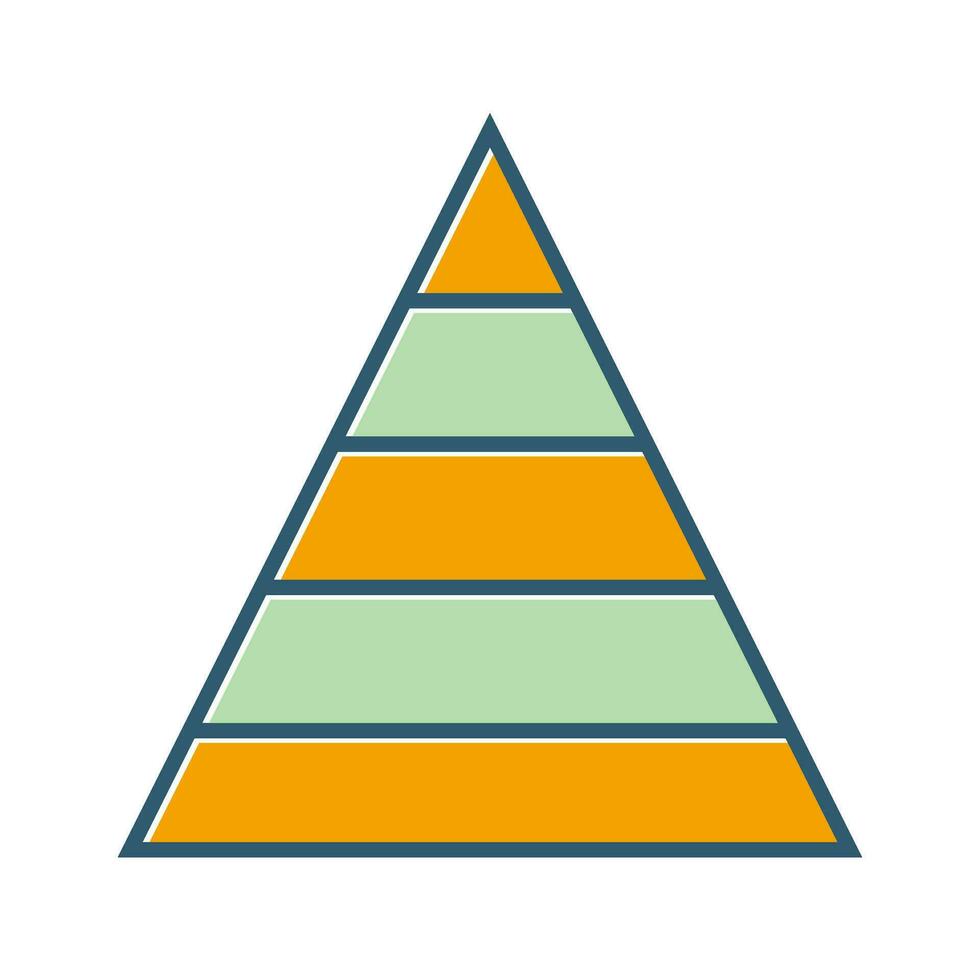 Pyramid Graph Vector Icon