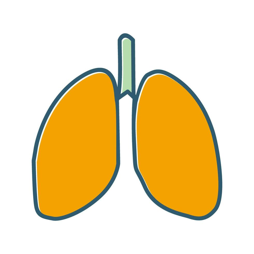 Lungs Vector Icon