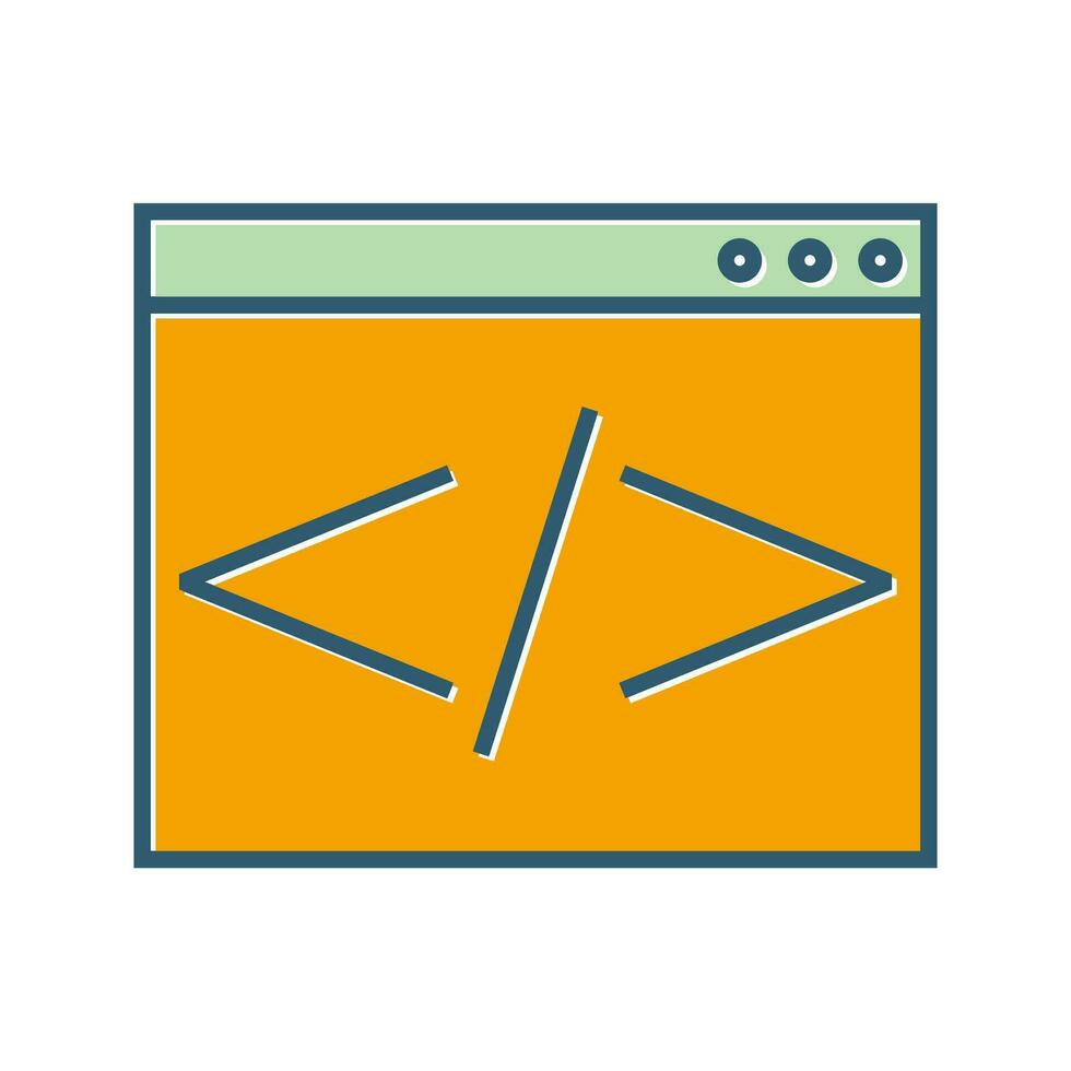 Html Coding Vector Icon