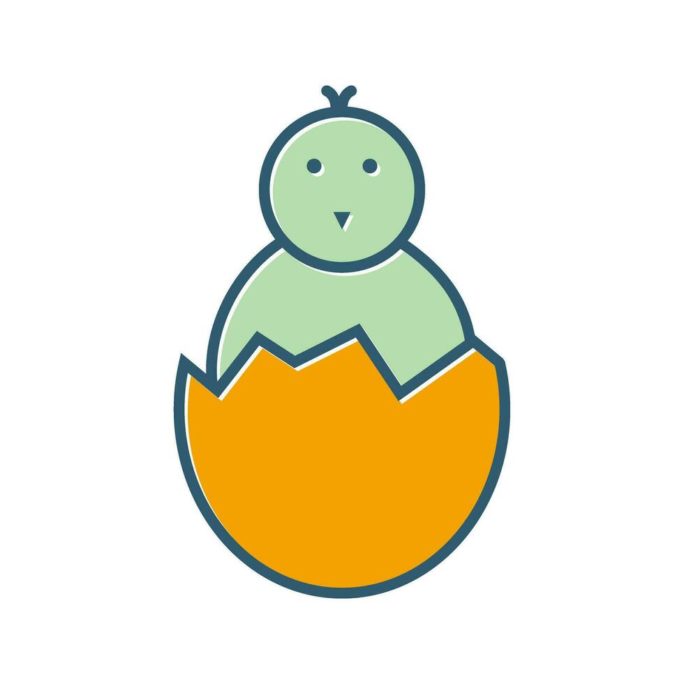 Hatched Egg Vector Icon
