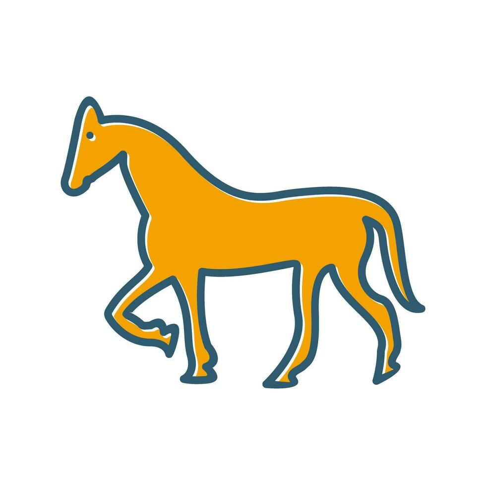 icono de vector de caballo