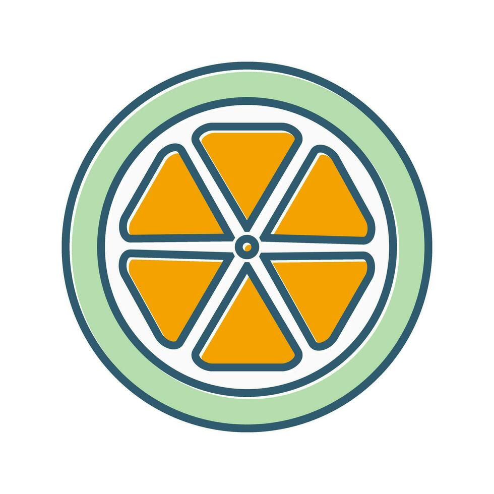 Orange slice Vector Icon