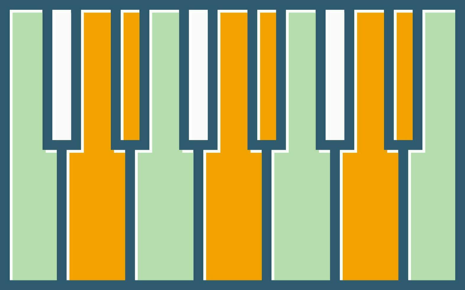 Piano Keyboard Vector Icon