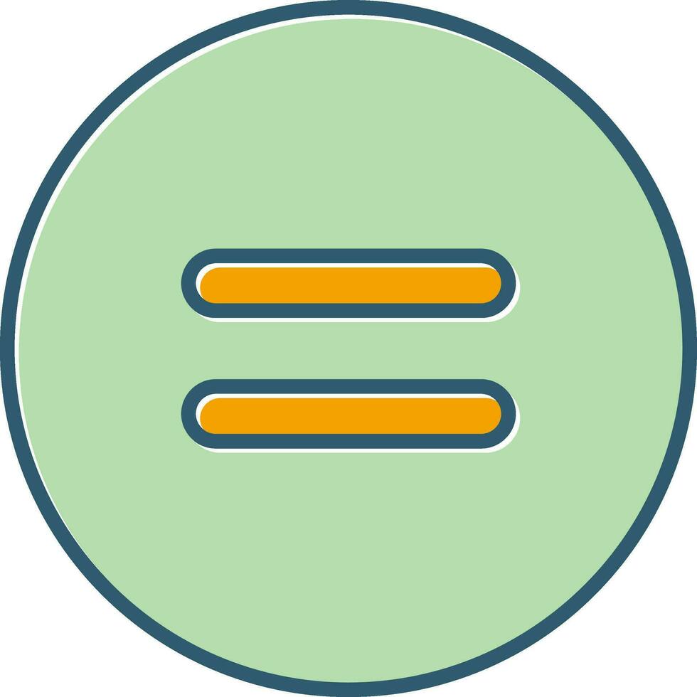 Equal to Symbol Vector Icon