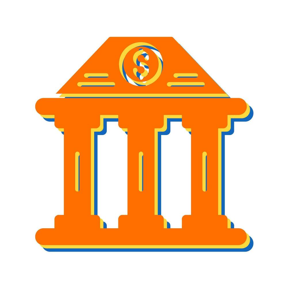 Bank Building Vector Icon