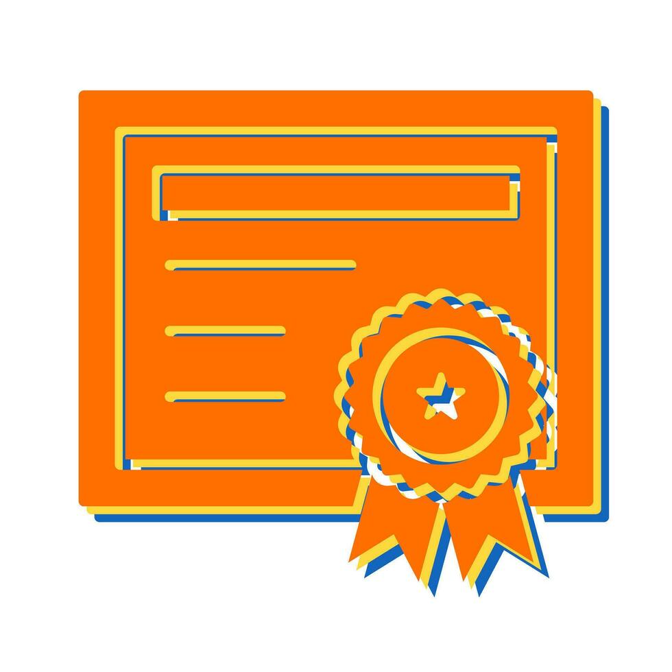 icono de vector de certificado