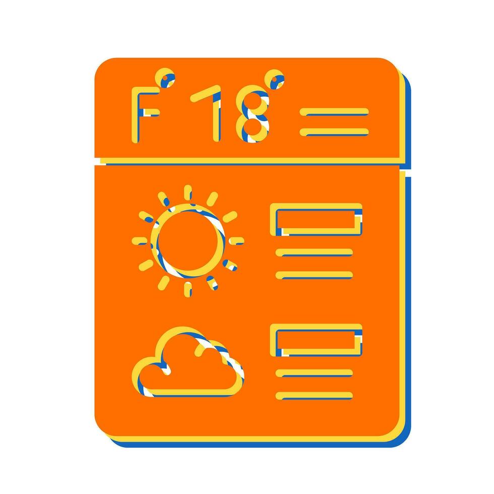 Forecast Vector Icon