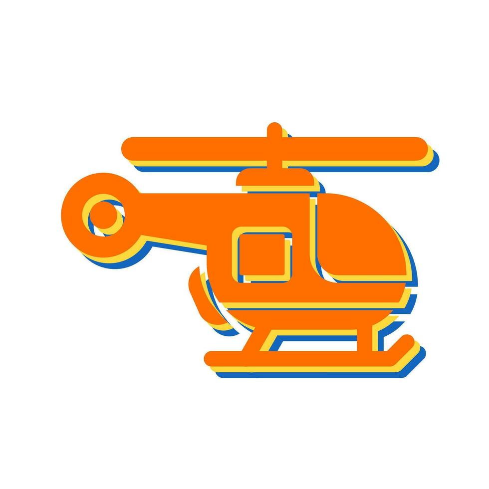 icono de vector de helicóptero