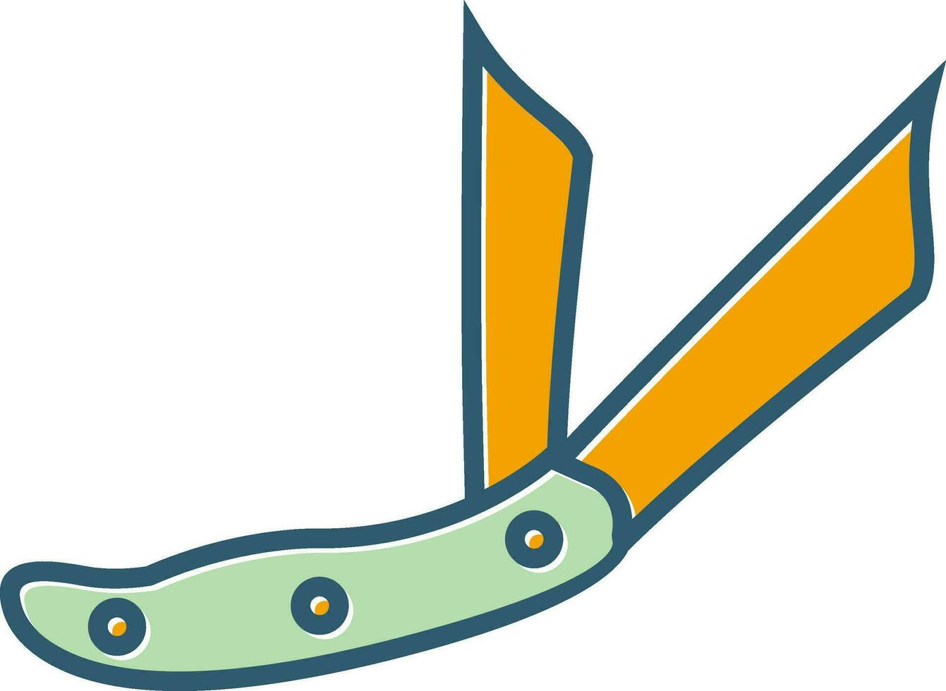 Ranger Pocket Knife Vector Icon