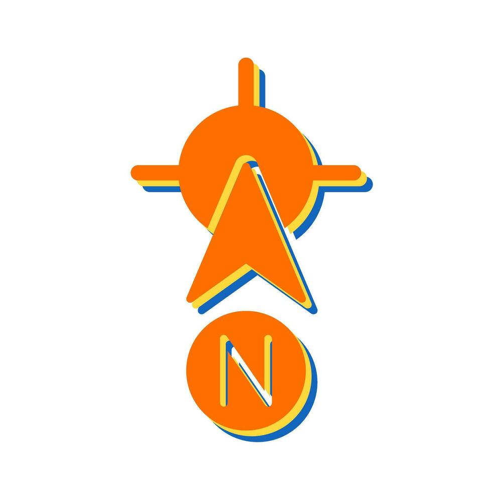 North Vector Icon