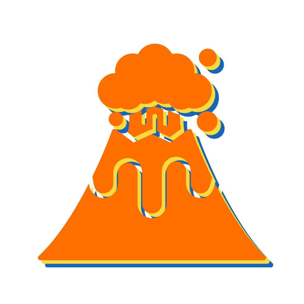 Volcano Vector Icon