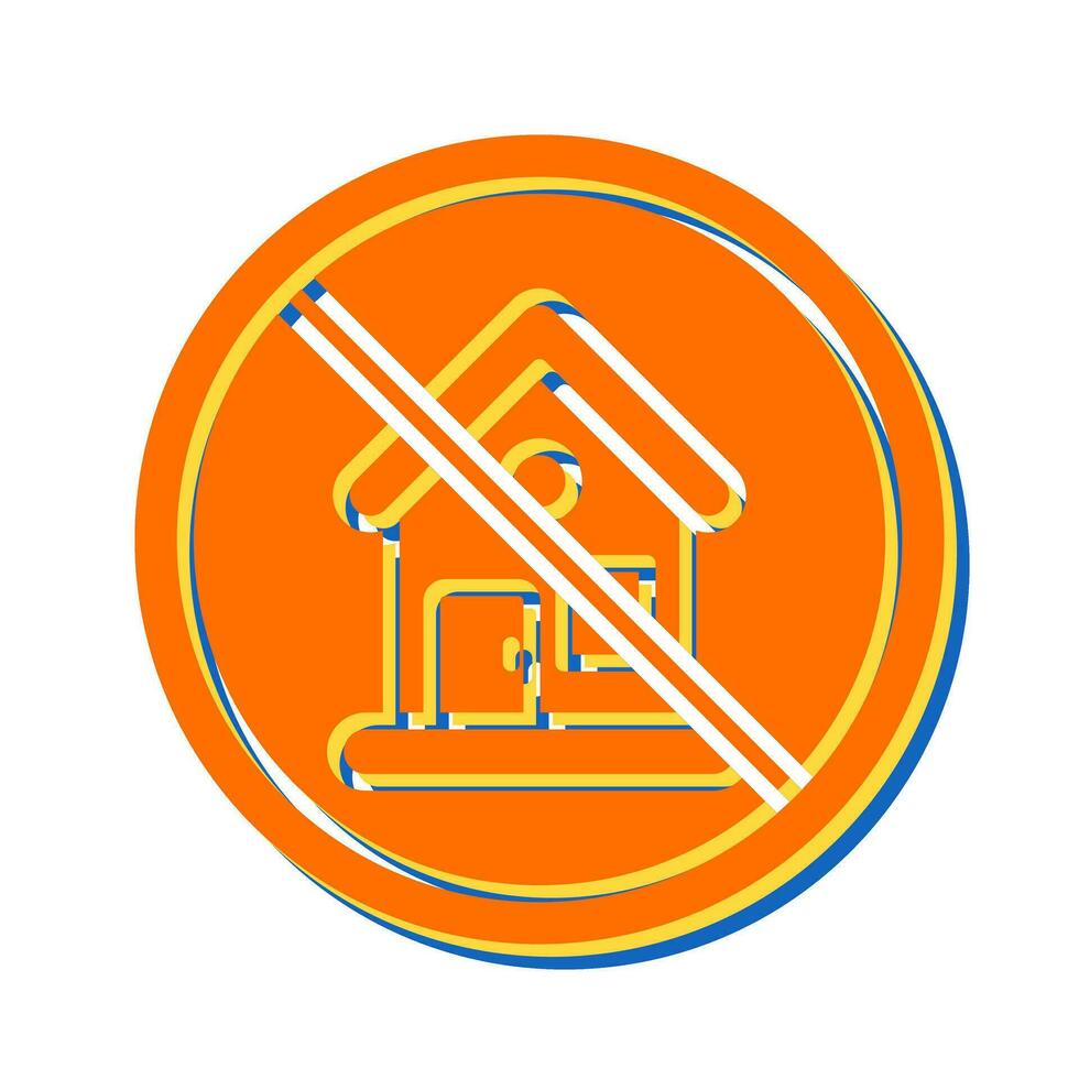 No House Vector Icon