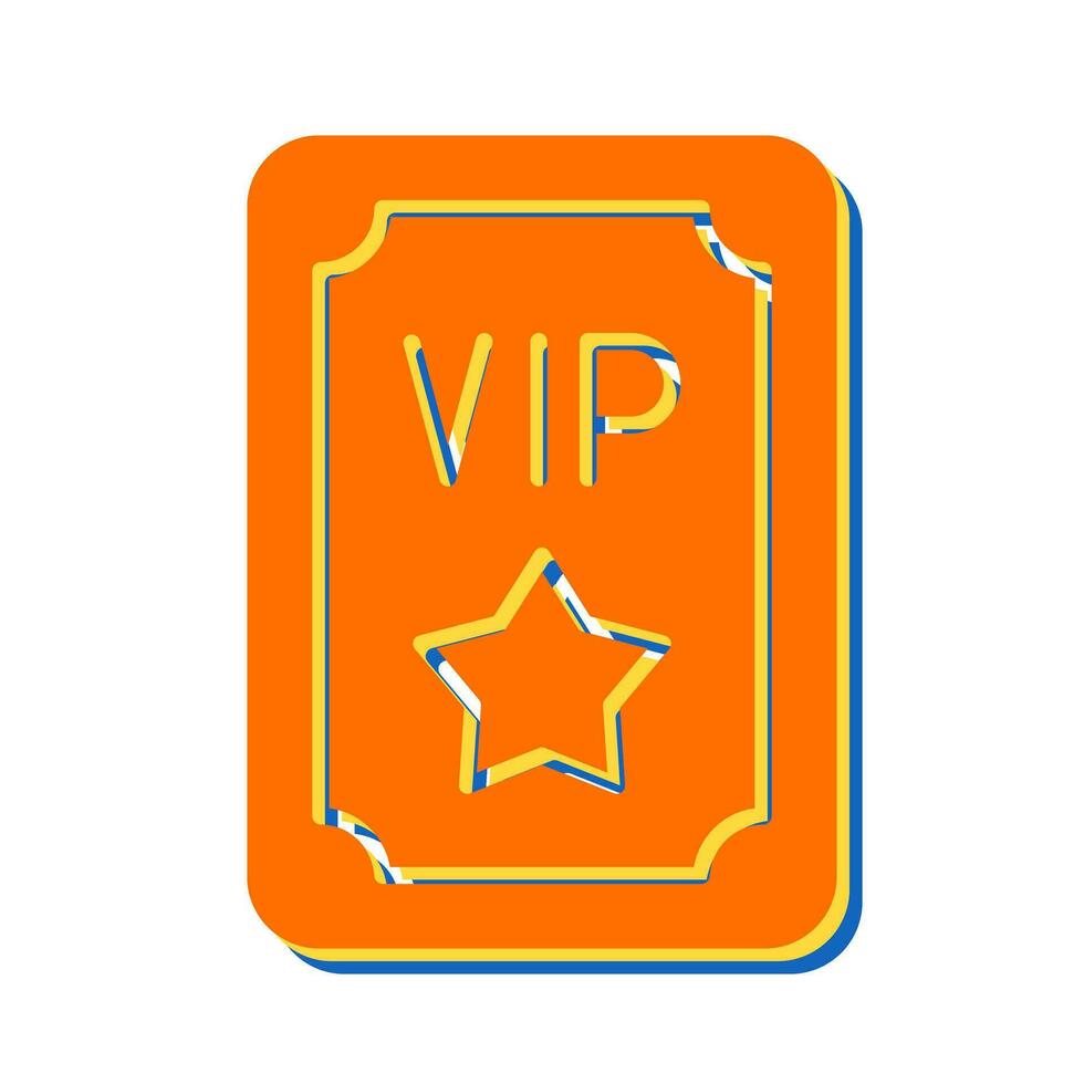 icono de vector de pase vip