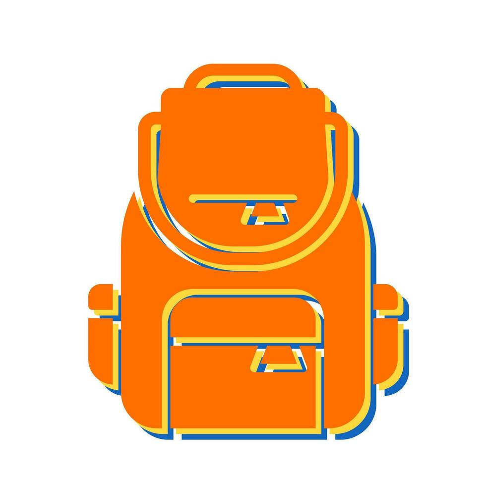 icono de vector de mochila