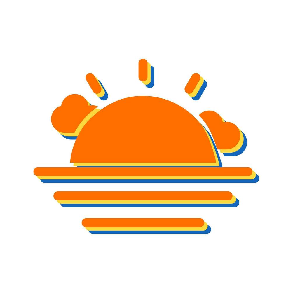 Sunset Vector Icon