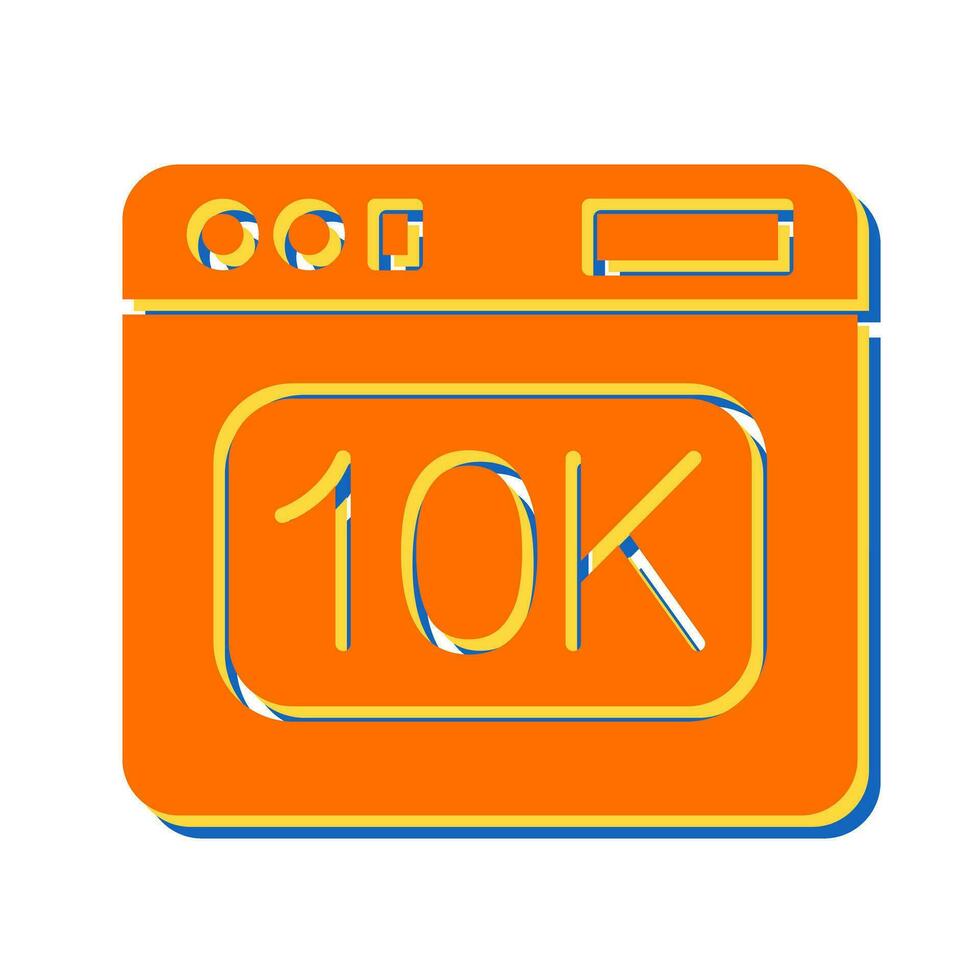 icono de vector de 10k