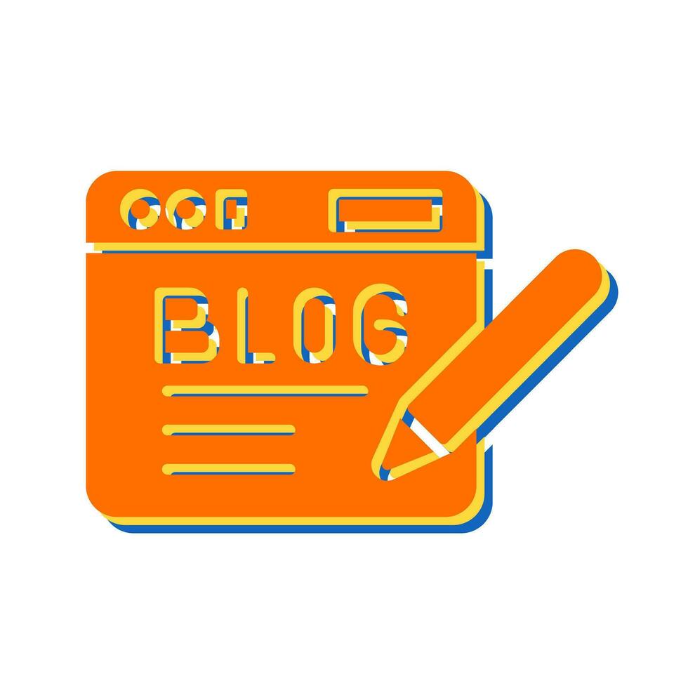 icono de vector de blog