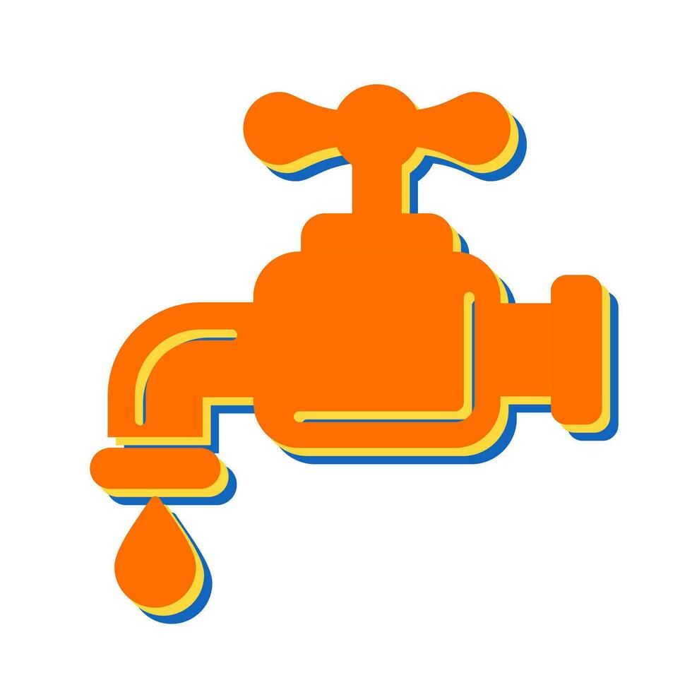 Water Faucet Vector Icon