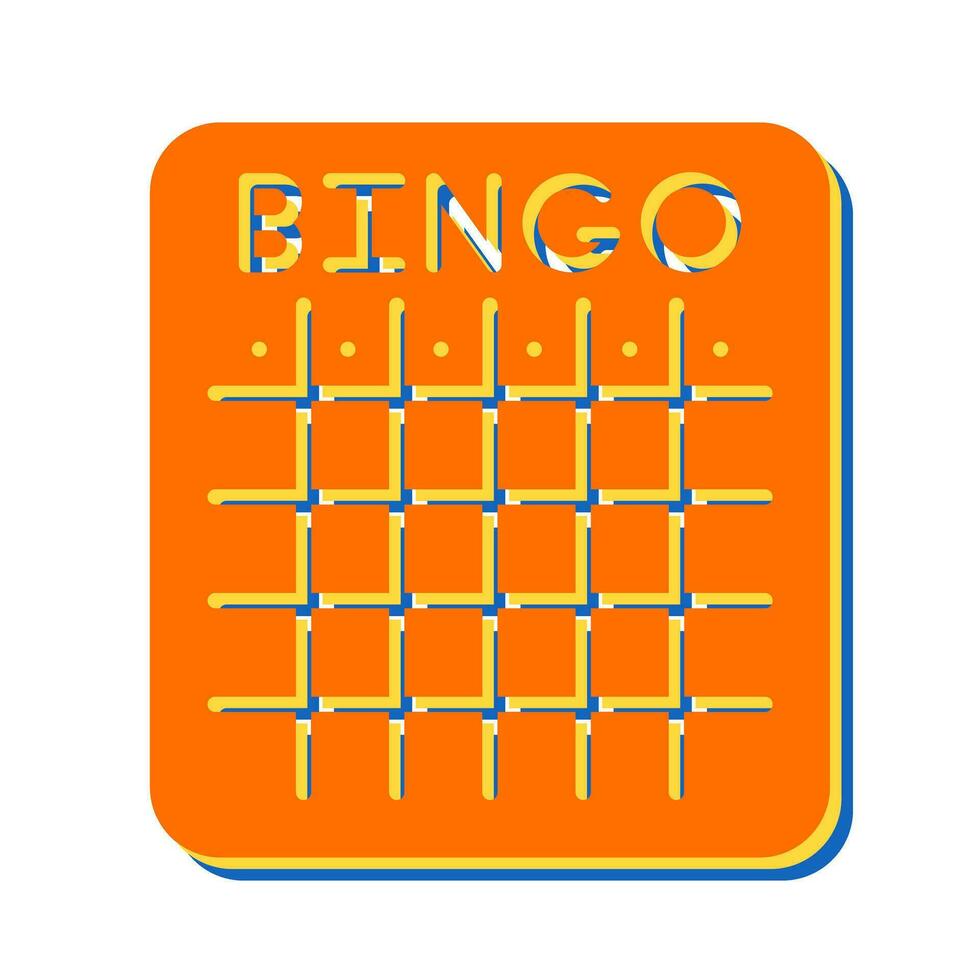 icono de vector de bingo