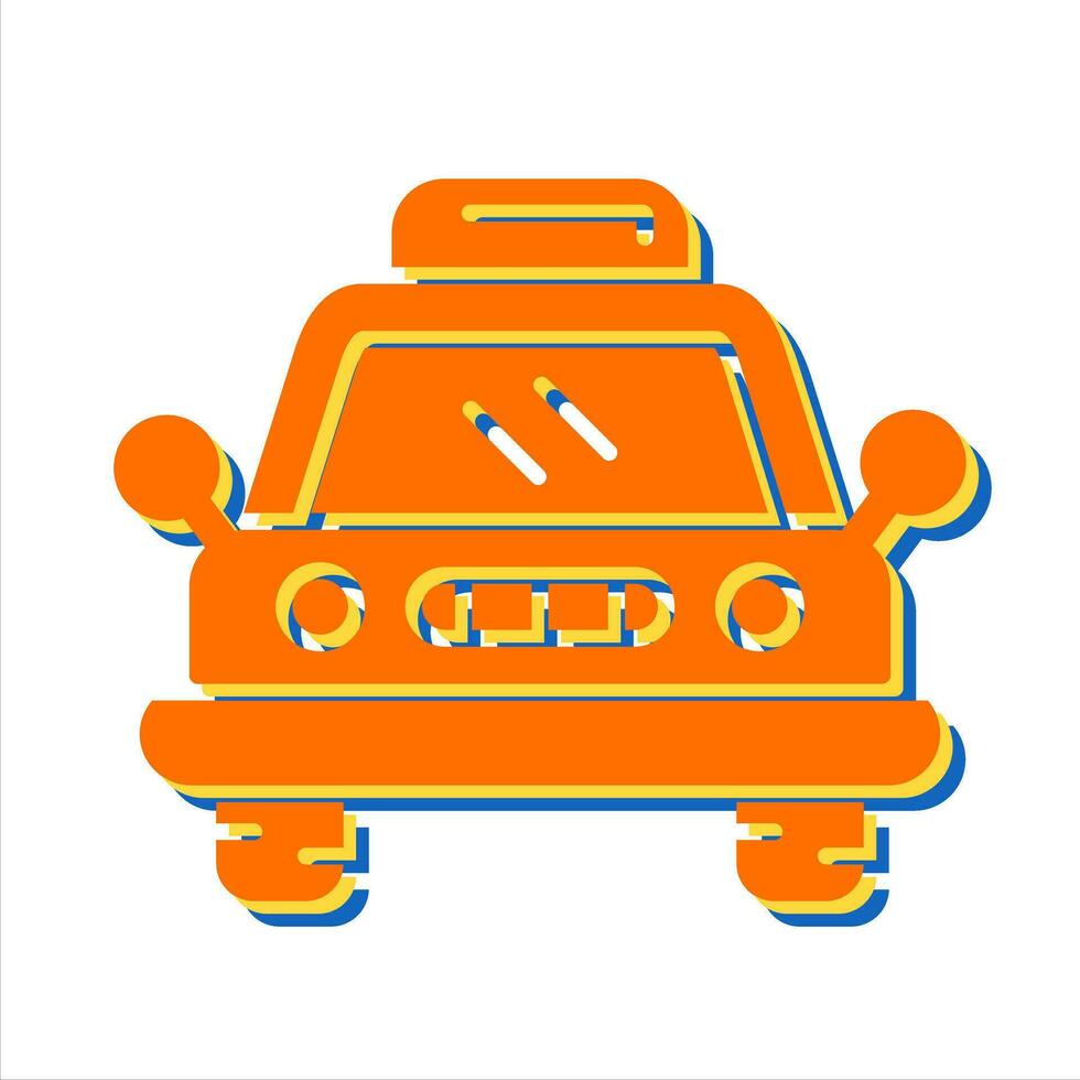 icono de vector de taxi