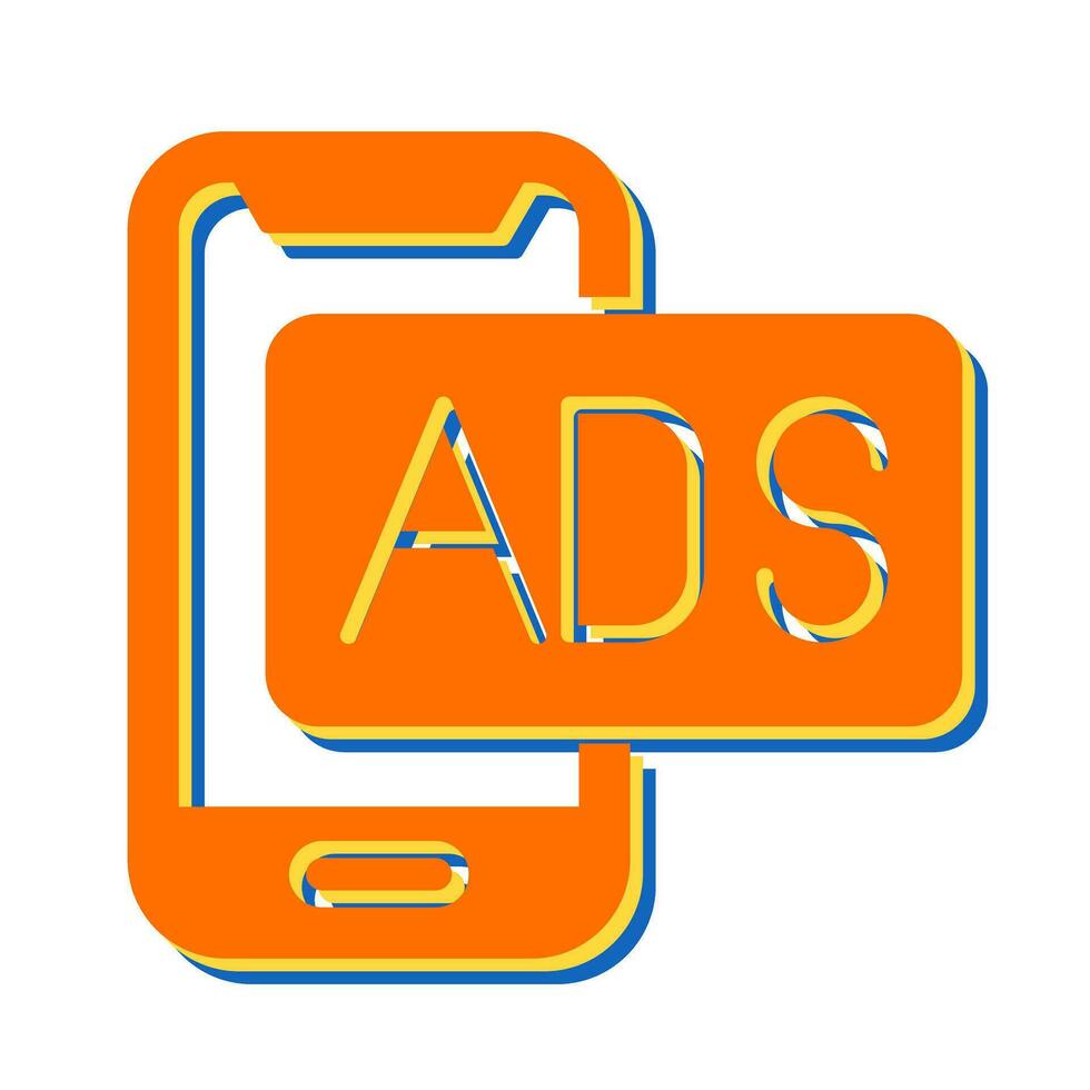 Mobile Advertising Vector Icon