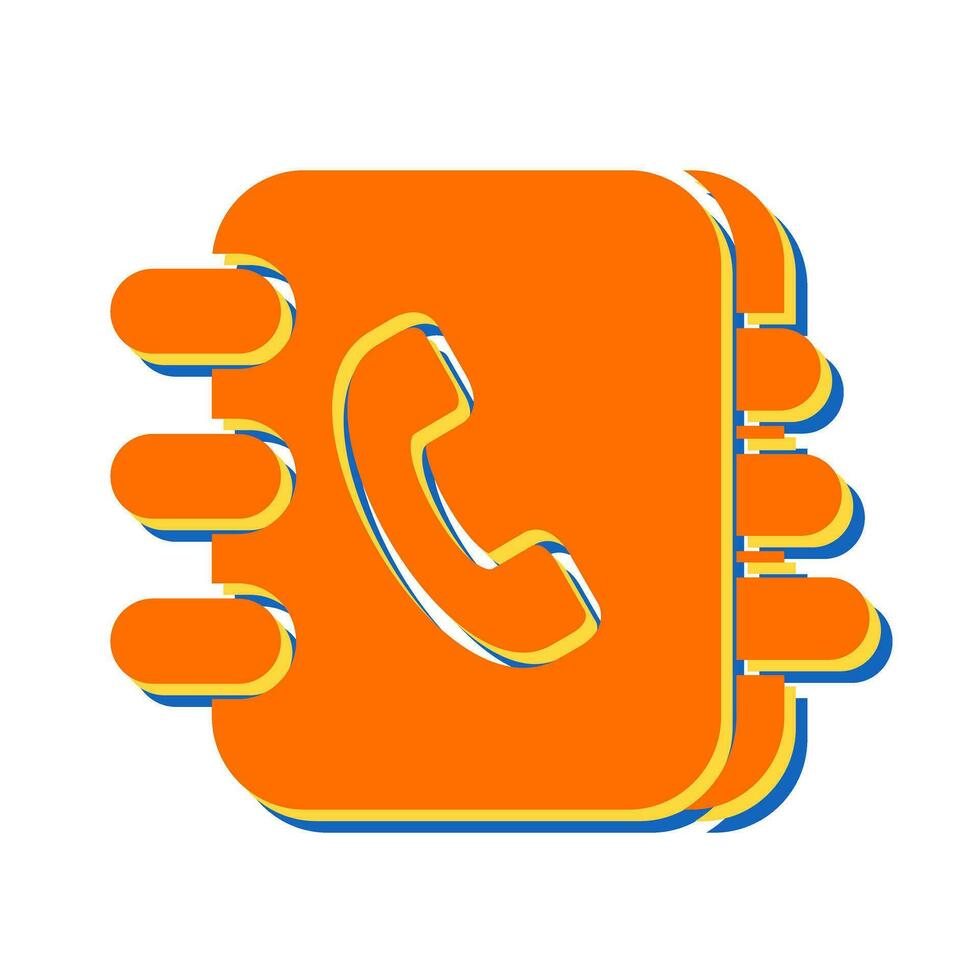 Contact Book Vector Icon