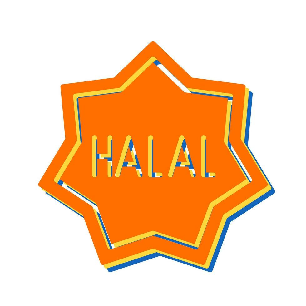 icono de vector halal