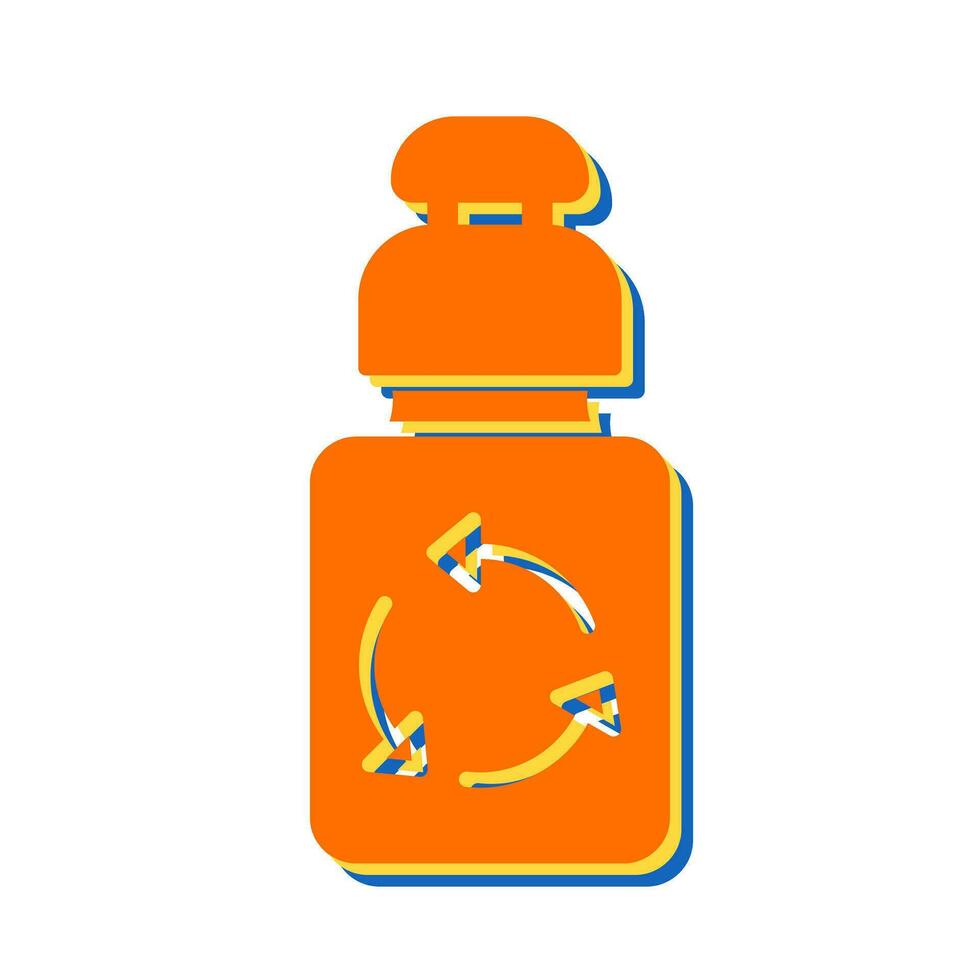 icono de vector de botella ecológica