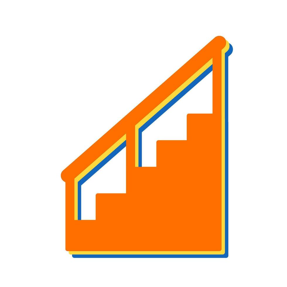 icono de vector de escaleras