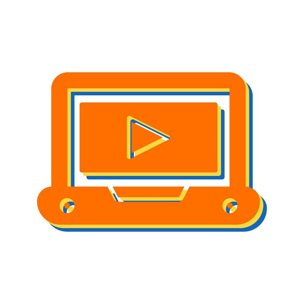 icono de vector de tutorial de vídeo