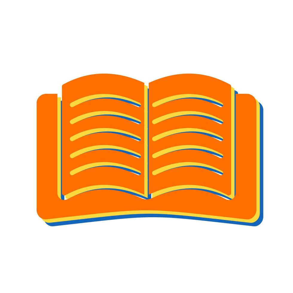 Open Book Vector Icon