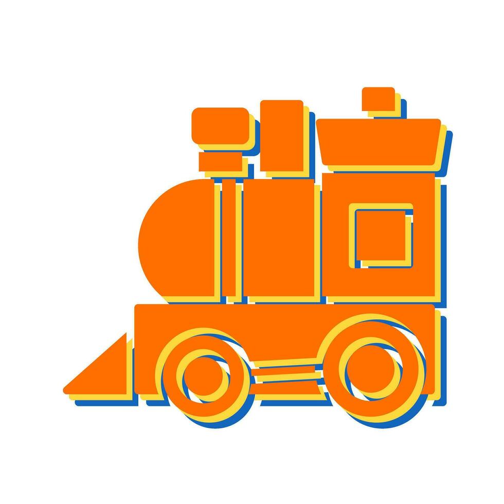 Toy Train Vector Icon