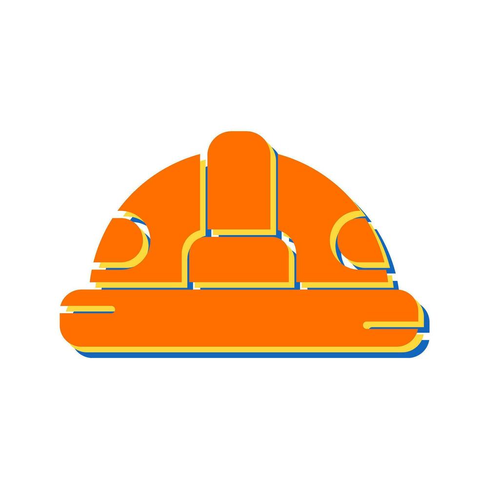 icono de vector de casco de construcción