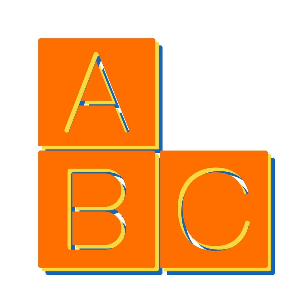 icono de vector abc