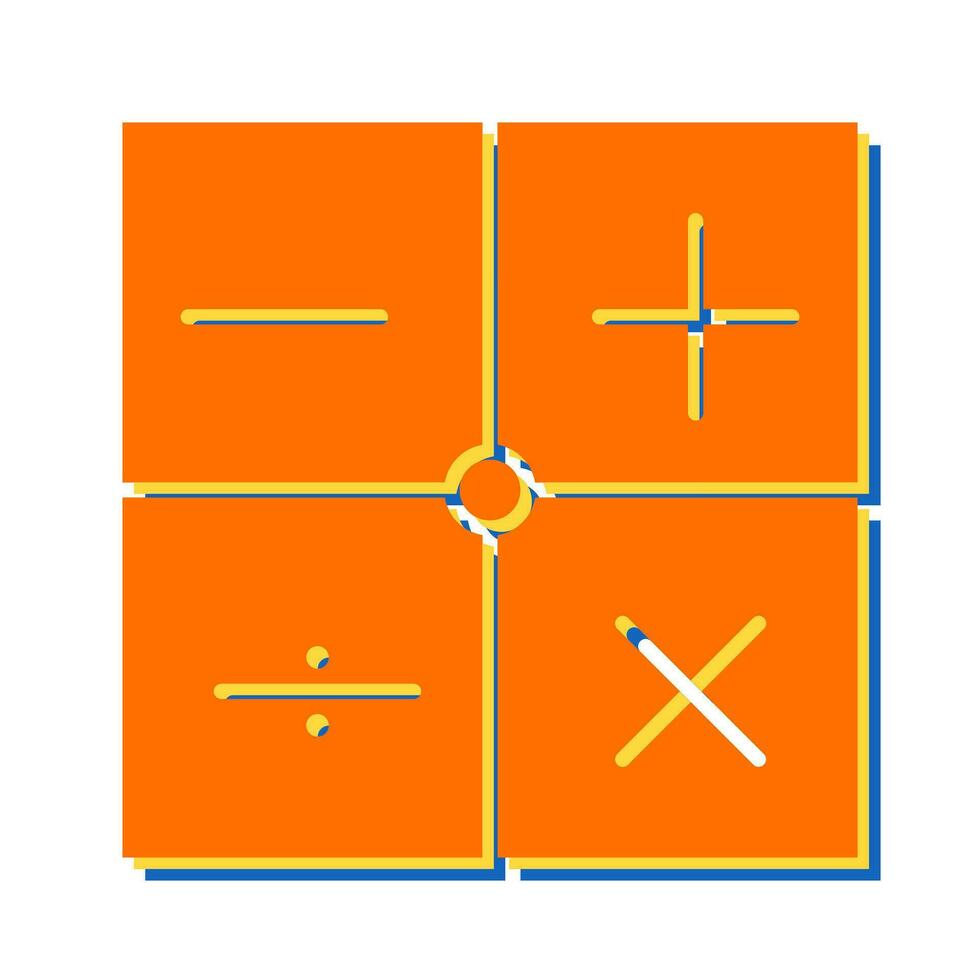 icono de vector de símbolos matemáticos