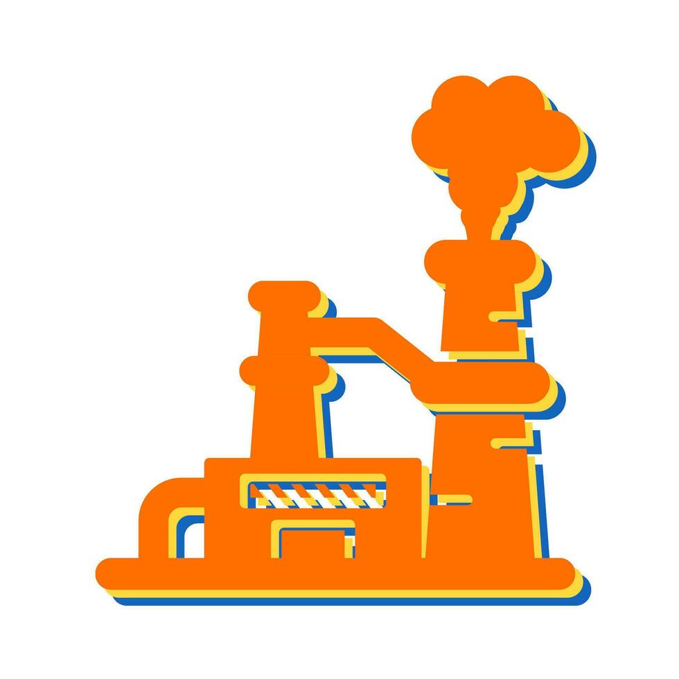 Nuclear Plant Vector Icon