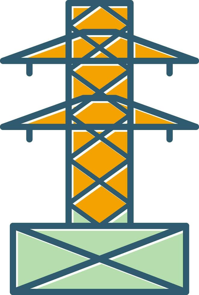 icono de vector de torre de electricidad