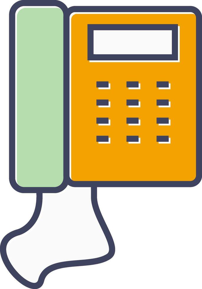 Telephone Set Vector Icon