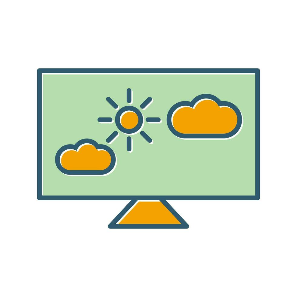 icono de vector de noticias meteorológicas