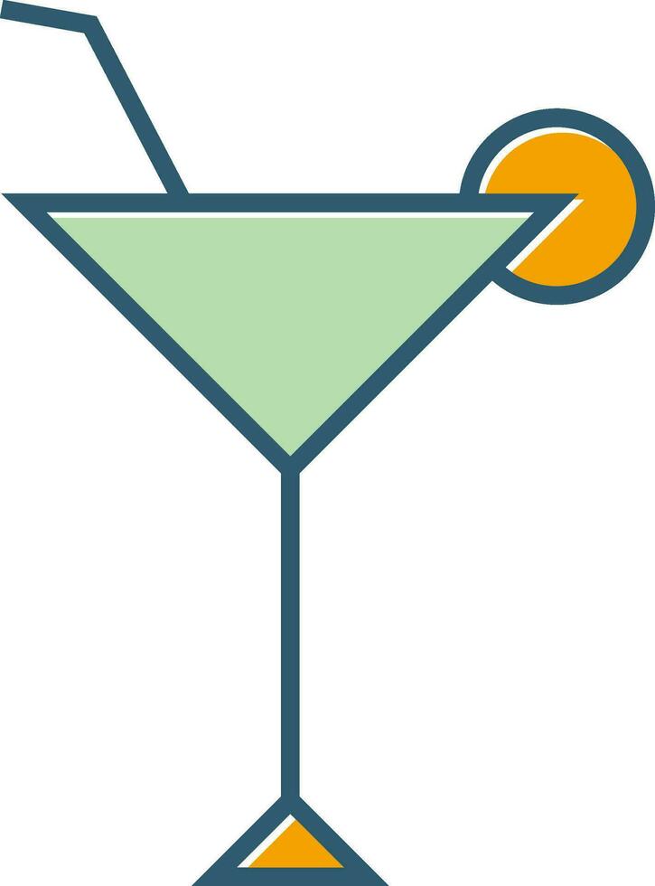 icono de vector de copa de coctel