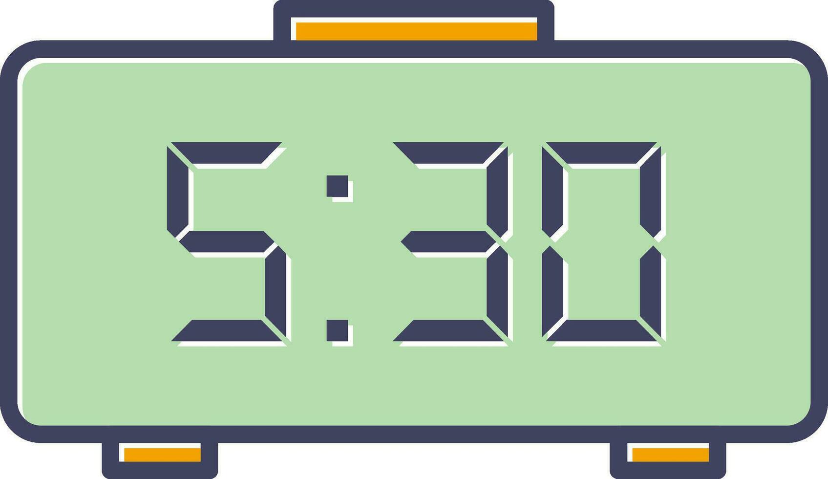 Digital Clock Vector Icon