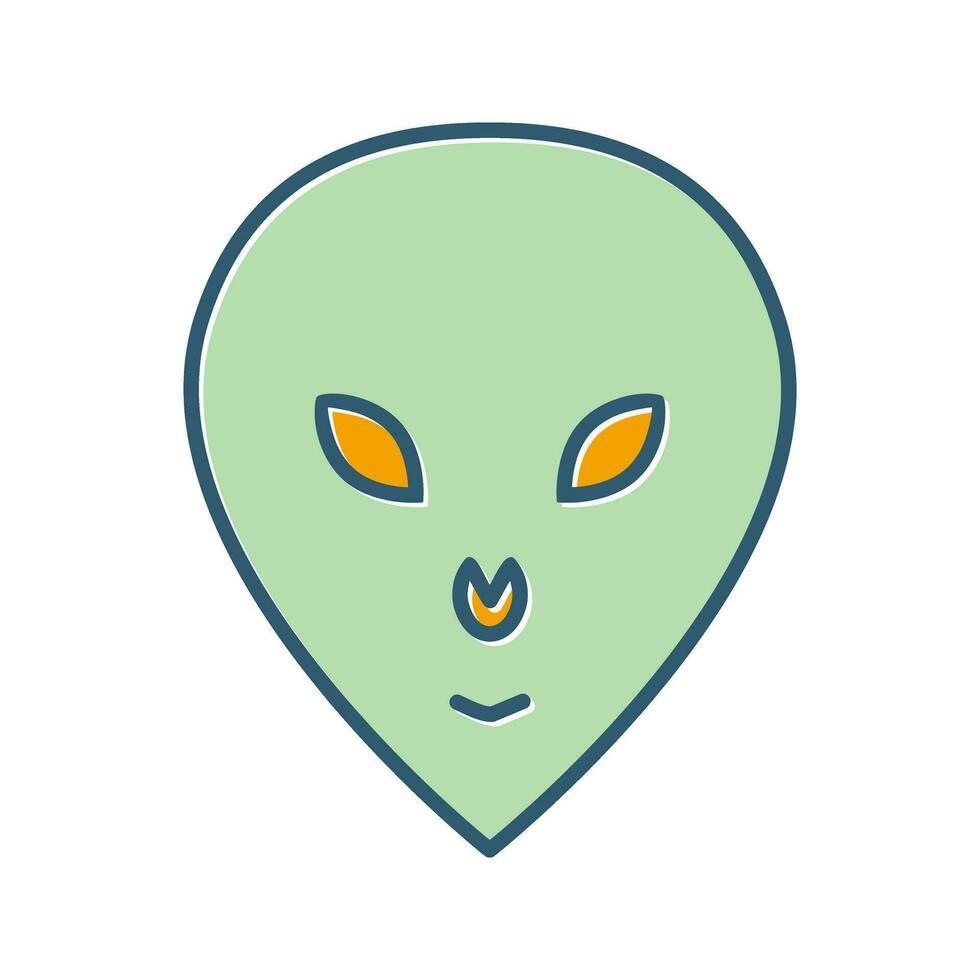Alien Face Vector Icon