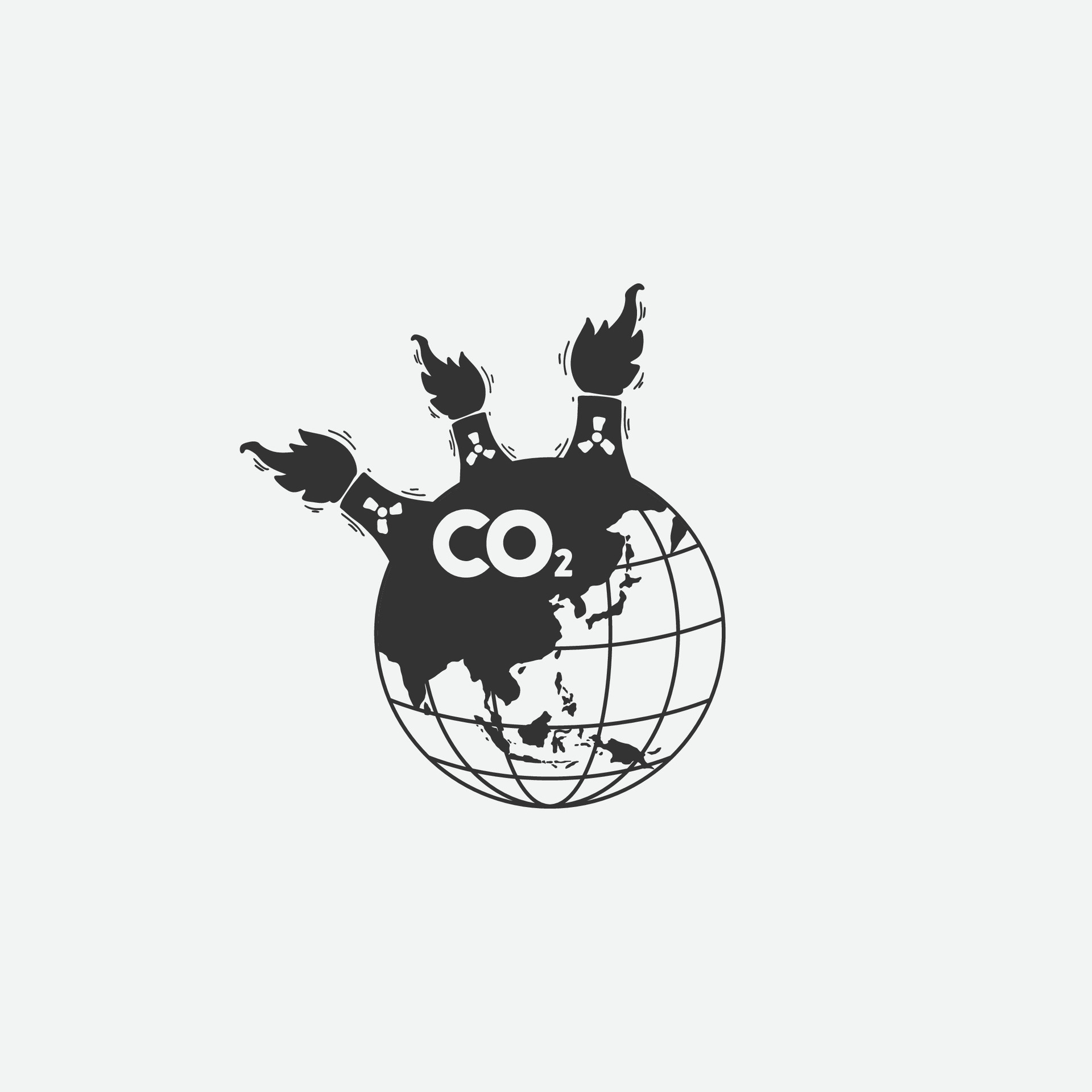 CO2 emission logo vector 28308000 Vector Art at Vecteezy