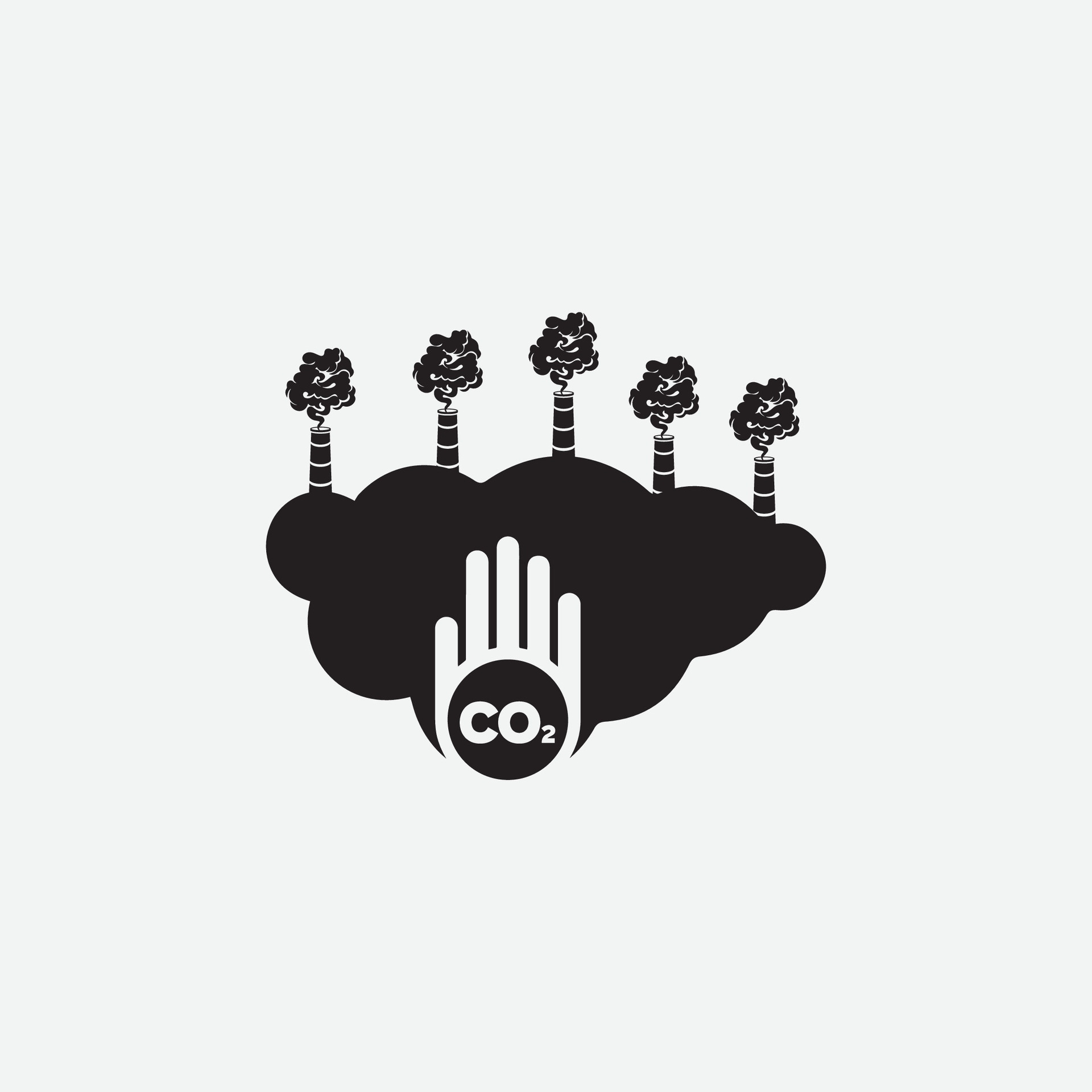 CO2 emission logo vector 28308034 Vector Art at Vecteezy