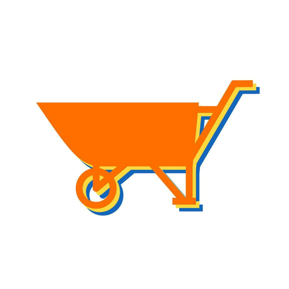 Wheelbarrow Vector Icon