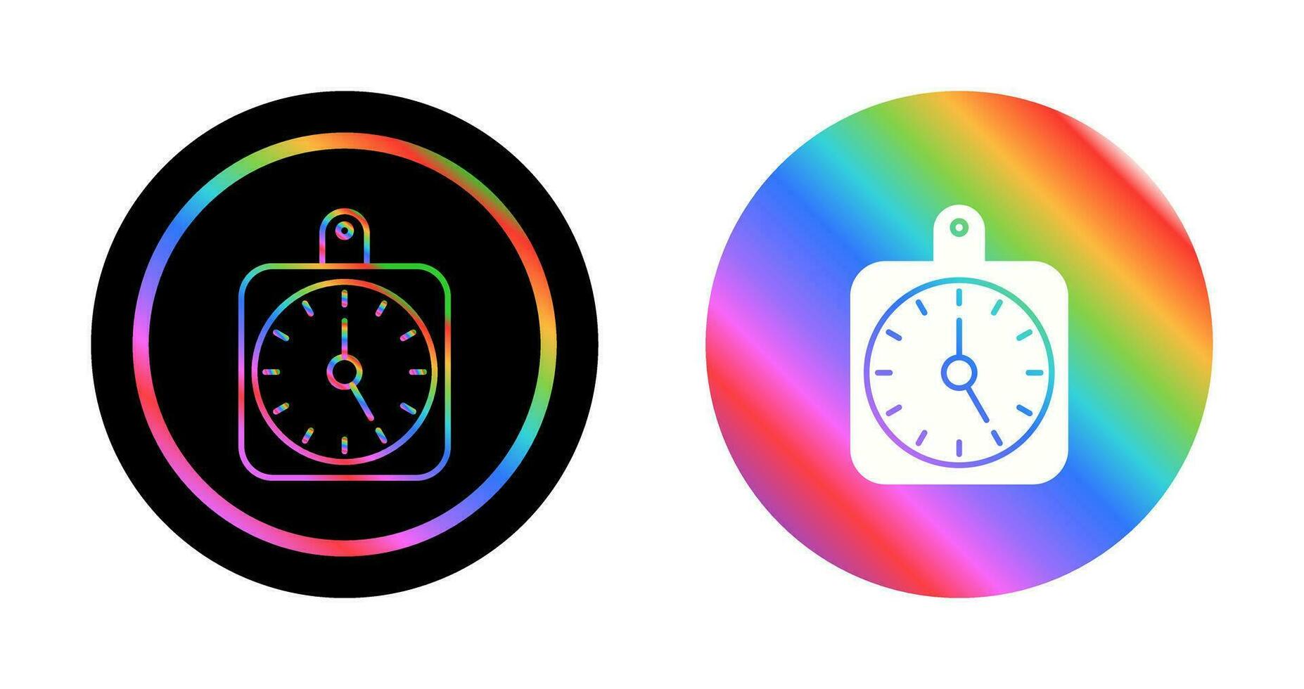 icono de vector de reloj de pared