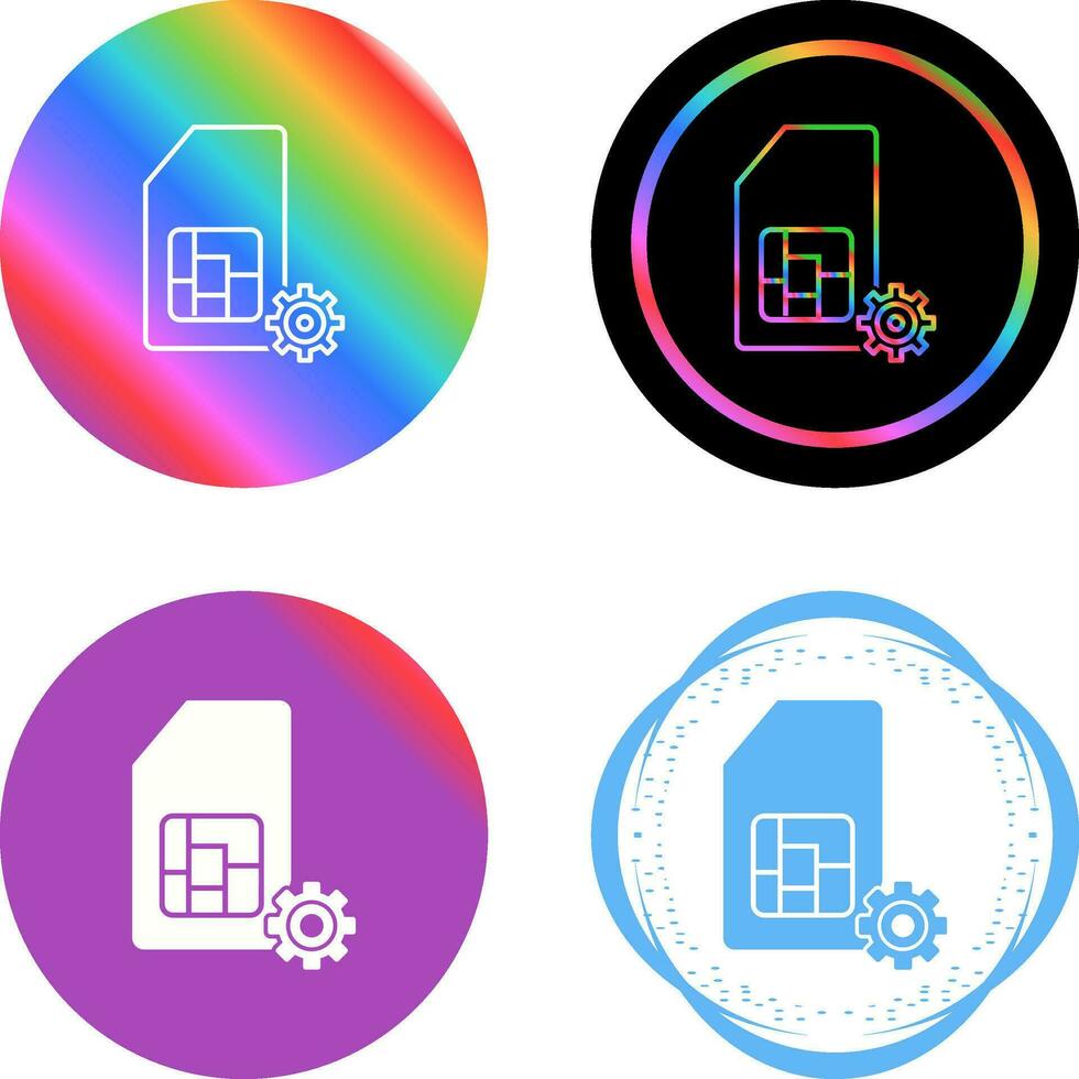 SIM Management Vector Icon