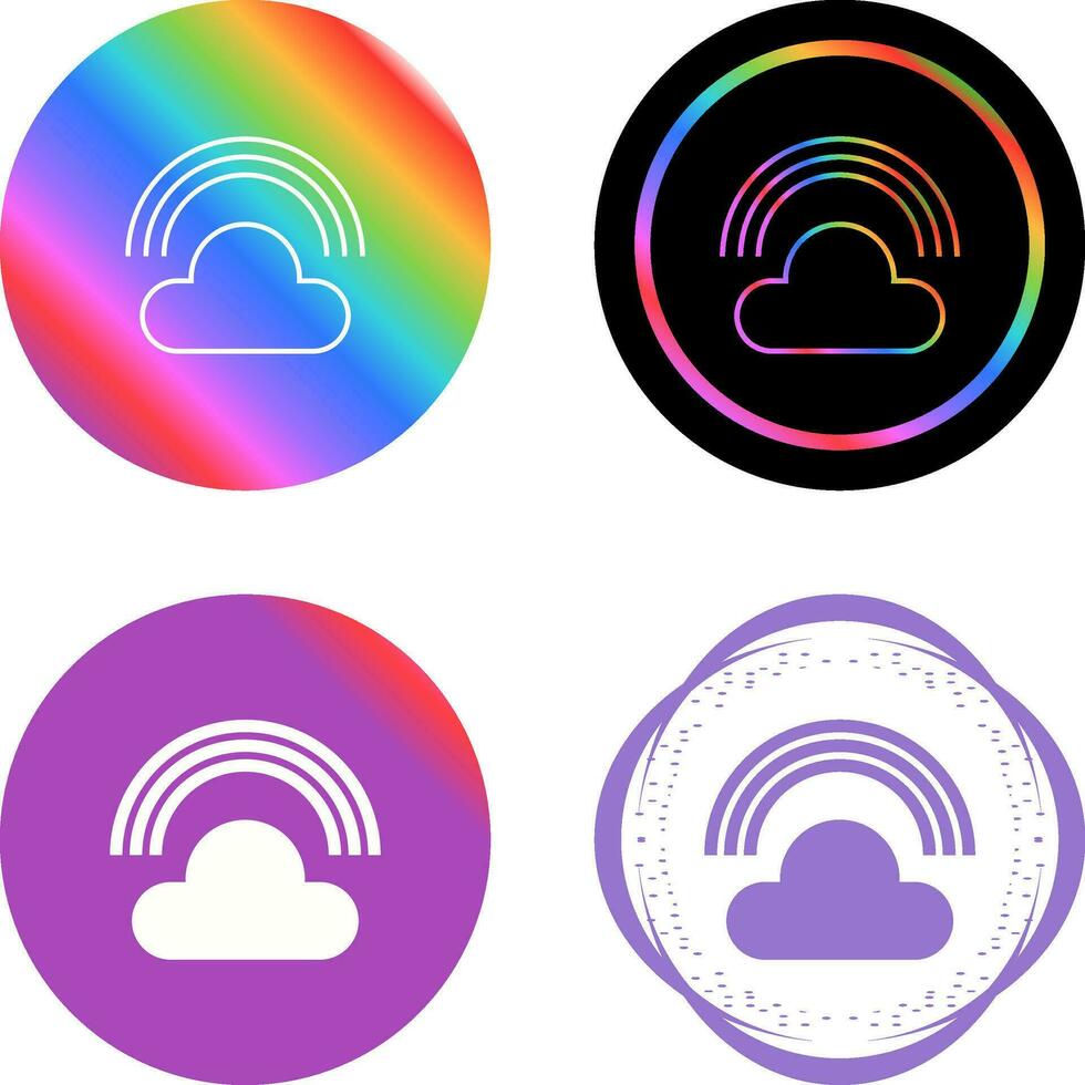 icono de vector de arco iris