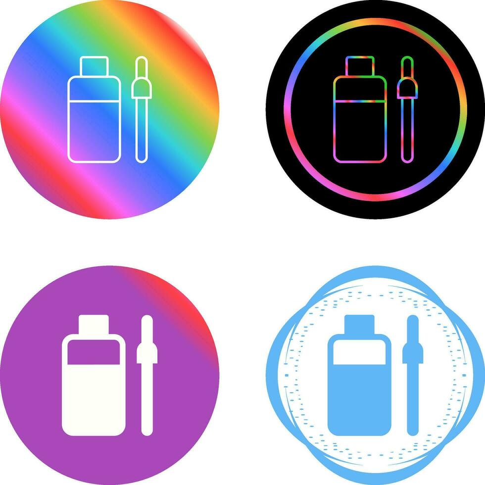 Bottle and Dropper Vector Icon